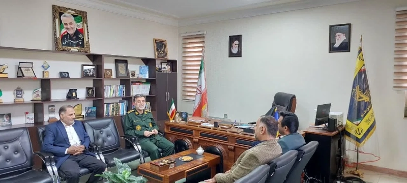 دیدار مدیرعامل شرکت ملاردشیر با فرمانده سپاه شهرستان نظرآباد 56415641