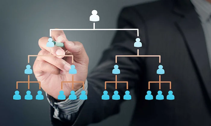 نمودار و بخش های مختلف انواع سطوح مدیریتی 546546540